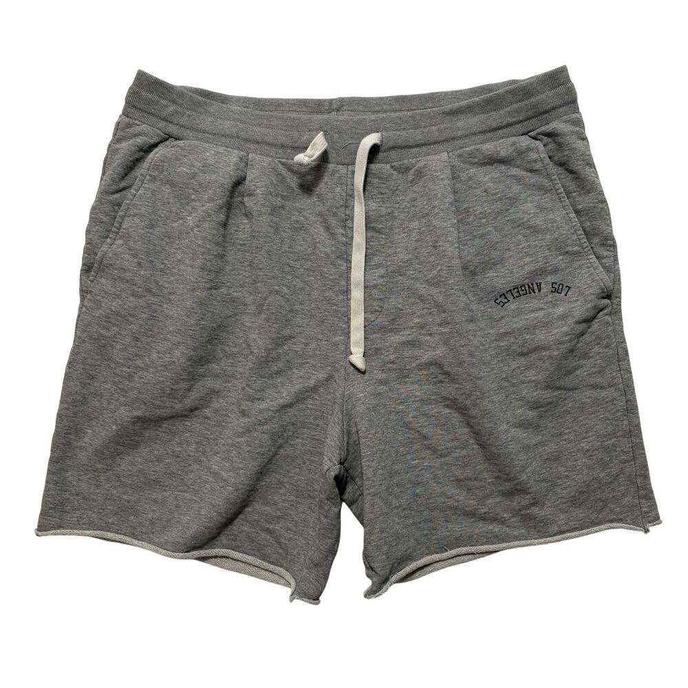 Hiro Clark Stretch French Terry Cut Off Sweat Shorts Men’s L Gray